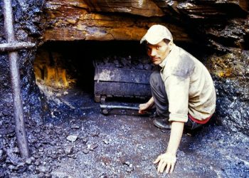 A coal miner in Mehghalaya poses for a photograph as he starts his digging for the day. (AFP)