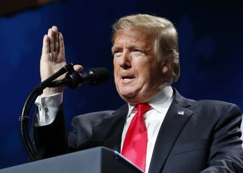 President Donald Trump speaks at the American Farm Bureau Federation's 100th Annual Convention, Monday Jan. 14, 2019, in New Orleans. (AP)