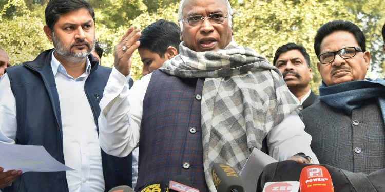 Congress leader in Lok Sabha Mallikarjuna Kharge (PTI)