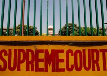 A signboard is seen outside the premises of Supreme Court in New Delhi, India, September 28, 2018. (REUTERS)