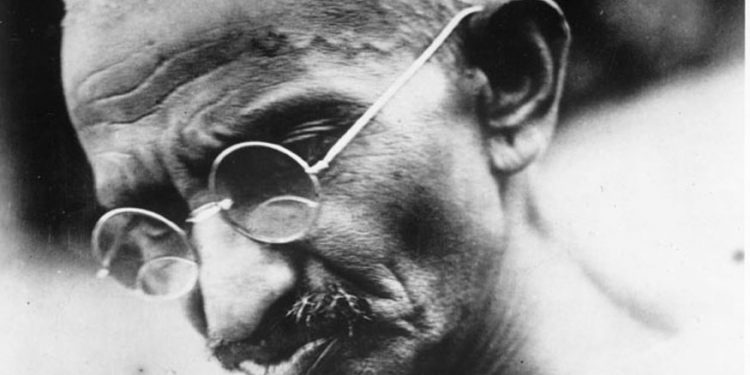 A signed portrait of Mahatma Gandhi, leader of the Indian National Congress. He campaigned for tolerance and social reform and an end to discrimination against the so-called untouchable caste. He was assassinated by a Hindu nationalist in the violence that followed the partition of British India into India and Pakistan. (AFP/Getty Images)