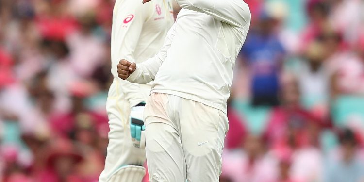 Kuldeep Yadav is all pumped up after dismissing an Australian batsman at SCG, Saturday