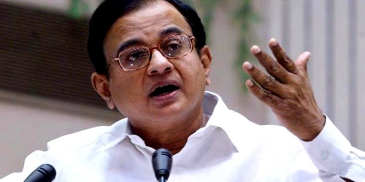 Senior Congress leader P Chidambaram