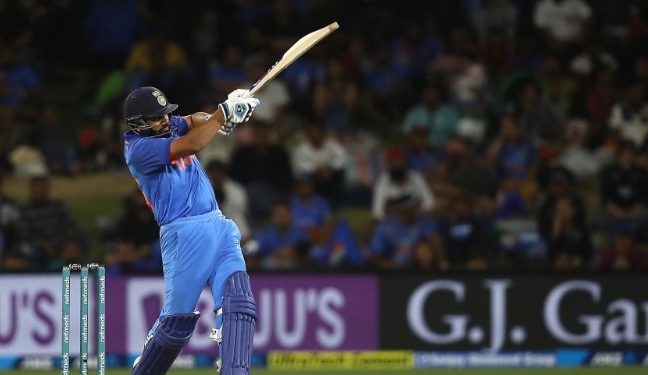 Rohit Sharma pulls en route to his match-winning knock for India