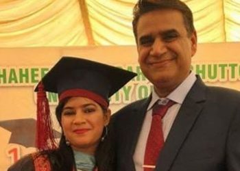 Suman Bodani with her father