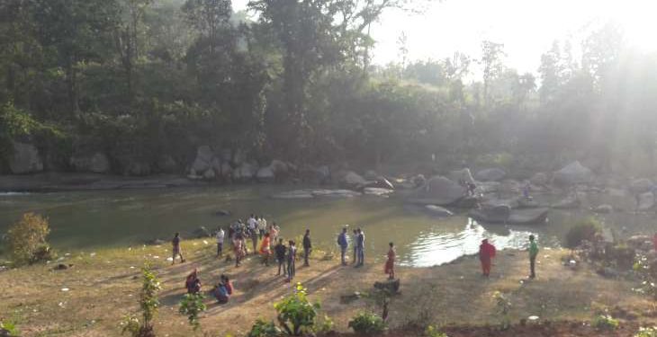 The place where Chanda Majhi’s body was found at Lovers’ Point  