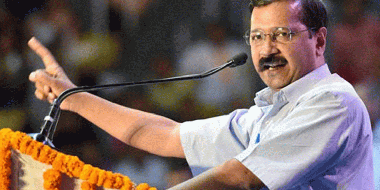 AAP national convener Arvind Kejriwal addressing a rally in favour of Jannayak Janta Party (JJP) (PTI)