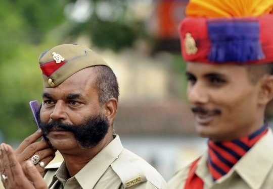 Police officers in Madhya Pradesh are given a slight pay upgrade for having a moustache. Their bosses believe that its lets them command more respect.