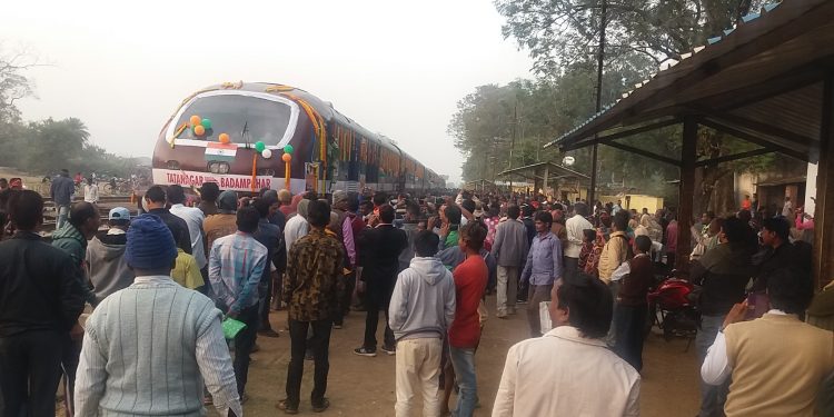Badampahad-Tatanagar DMU train flagged off