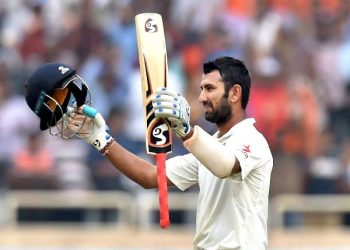 Cheteshwar Pujara missed a double ton as India posted a healthy 491/6 at tea on second day (PTI)