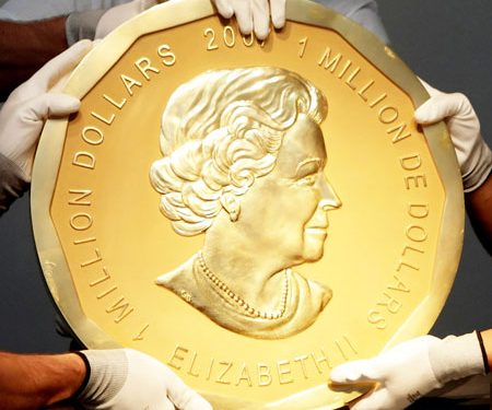 German authorities believe the 100 kg (220 pound) Canadian “Big Maple Leaf” - once recognised as the biggest gold coin in the world - has been melted down since its theft in March 2017 (Agencies)