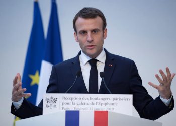 French President Emmanuel Macron. AP Pic.