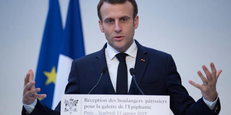 French President Emmanuel Macron. AP Pic.