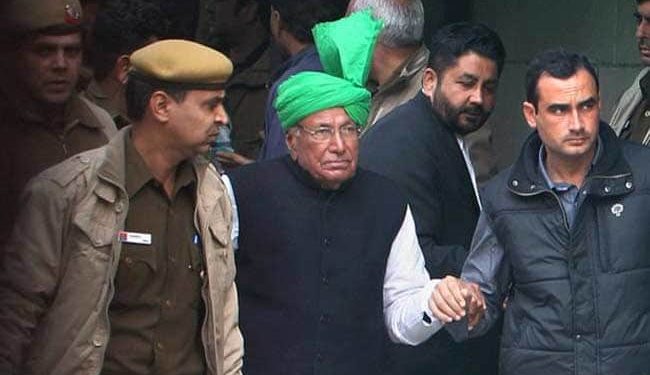 Former Haryana Chief Minister OP Chautala is serving a 10-year sentence in Tihar jail.