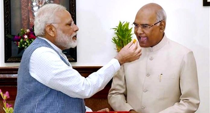 President Ram Nath Kovind and Prime Minister Narendra Modi