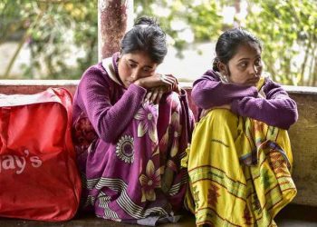 Kin of victims at the Golaghat hospital (PTI)