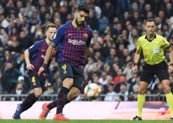Suarez added a Panenka-style penalty in the 73rd after he was fouled by midfielder Casemiro inside the area.