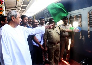 CM flagged of the train
