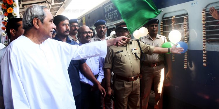 CM flagged of the train