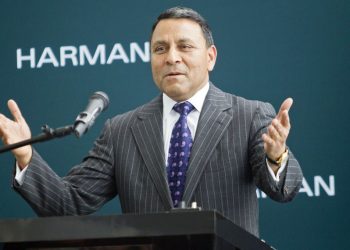 Harman CEO Dinesh Paliwal: If your phone gets hacked, it’s a headache. With a car it’s life or death. (AP)