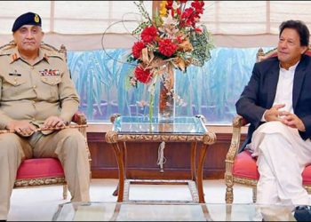 Pakistan Prime Minister Imran Khan with Army Chief General Qamar Javed Bajwa