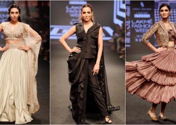 Models walk the ramp in Lakme Fashion Week 2019