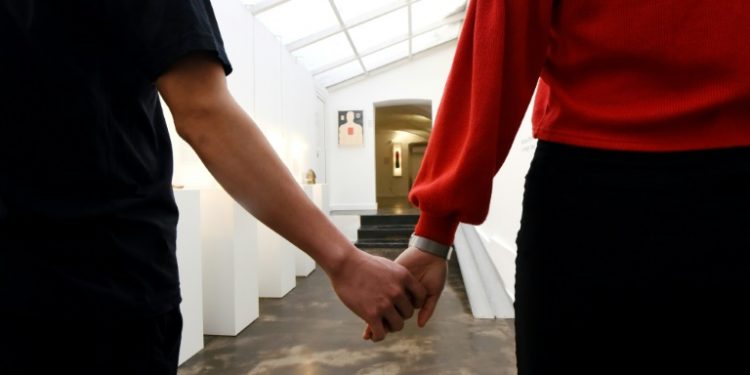 Even some couples sought out an unorthodox way to celebrate Valentine's at Zagreb's Musem of Broken Relationships (AFP)