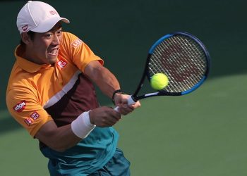 Top seed Nishikori will next take on Polish qualifier Hubert Hurkacz who beat another Frenchman in Corentin Moutet 6-3, 7-5.