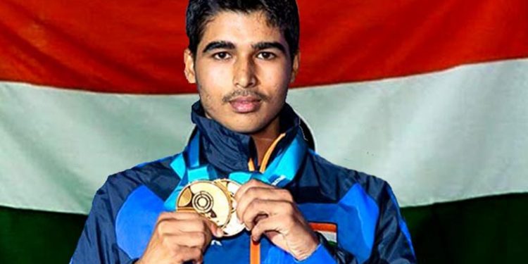 This was India's second medal in the tournament, with Apurvi Chandela winning a gold in the women's 10m air rifle category Saturday.
