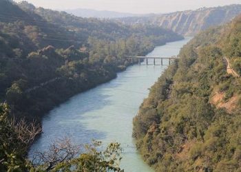 An areal view of river Sutlej (IANS)