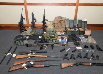 Cache of firearms seized from Christopher Paul Hasson's home