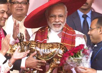 Prime Minister Narendra Modi during his Assam visit (PTI)