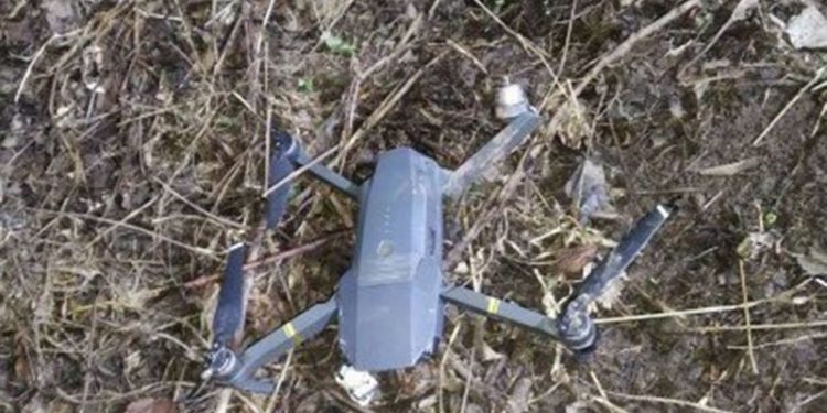 The picture of the quadcopter as released by Pakistan Army