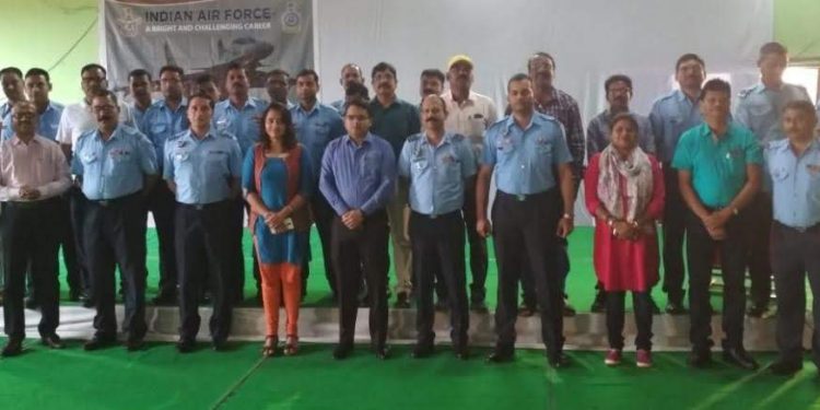 The selected candidates along with the selection officers and other delegates at Baripada, Sunday