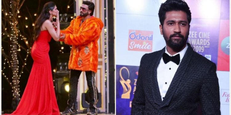 Deepika Padukone gets angry on Vicky Kaushal during Zee Cine Awards