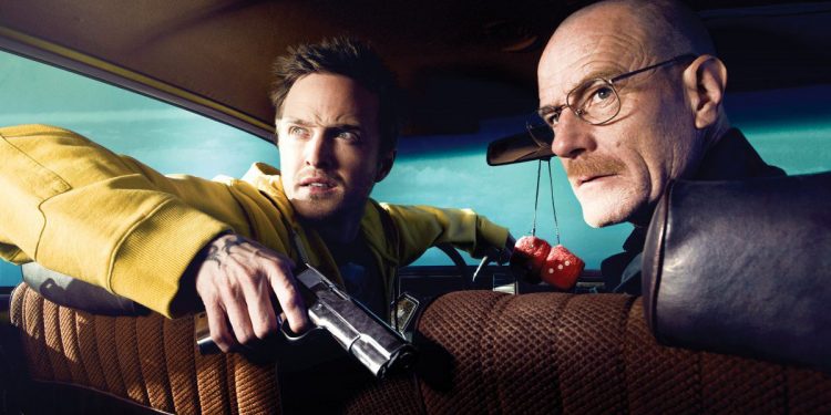 Bryan Cranston and Aaron Paul from Breaking Bad
