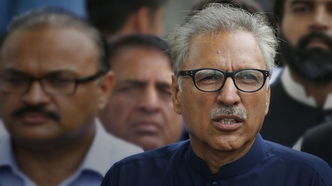 Alvi said India's actions jeopardised peace in the region. (Image: Reuters)