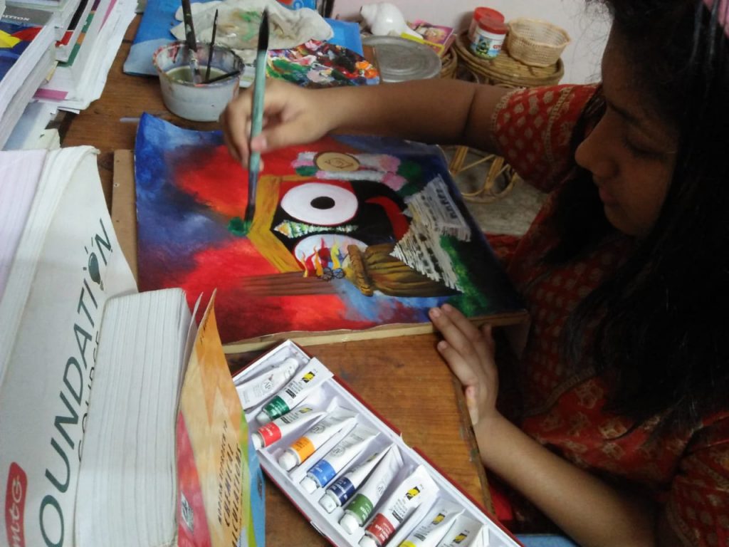 Ayesha Patnaik painting