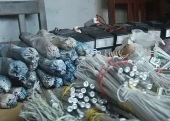 Superintendent of Police, Koteswar Rao Nalabhat said a police team raided a house in Boga village Friday night and seized the explosive substances.