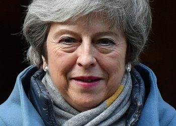 With Britain scheduled to leave the EU in just nine days, British Prime Minister Theresa May will ask Brussels for only a short delay, according to the BBC (AFP)