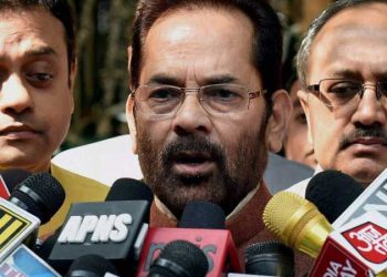 Senior BJP leader Mukhtar Abbas Naqvi (PTI)