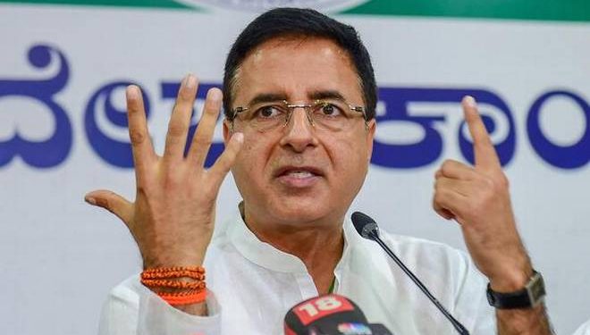 Congress spokesperson Randeep Singh Surjewala (PTI)