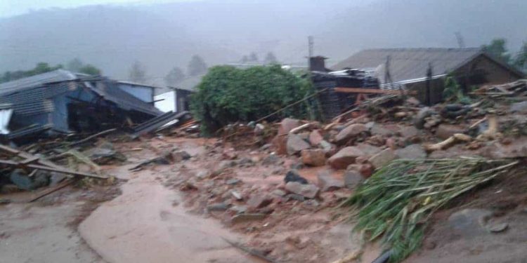 Many houses have been damaged and bridges washed away in parts of the Manicaland province which borders Mozambique.  
