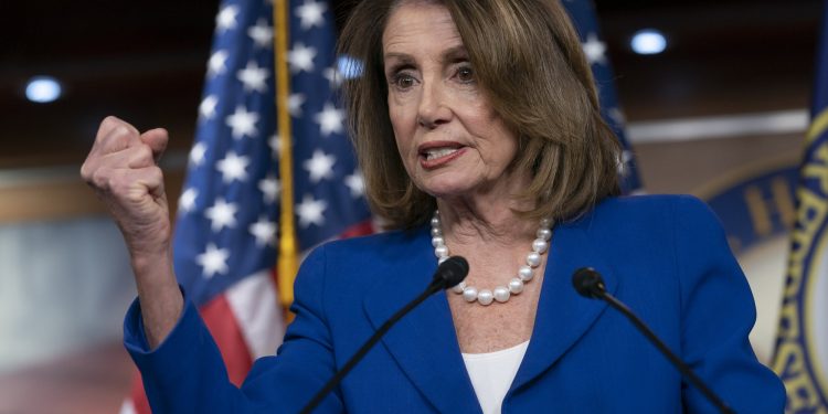 House Speaker Nancy Pelosi heaps scorn on Attorney General William Barr, saying his letter about special counsel Robert Mueller's report was "condescending," after Barr concluded there was no evidence that President Donald Trump's campaign "conspired or coordinated" with the Russian government to influence the 2016 election, during a news conference on Capitol Hill in Washington, Thursday, March 28, 2019. Pelosi also defended House Intelligence Committee Chairman Adam Schiff, who faced calls Thursday from Republicans to resign over his comments that there was significant evidence the president and his associates conspired with Russia. (AP Photo/J. Scott Applewhite)