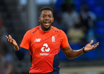 Chris Jordan ripped through West Indies’ middle order at Basseterre, Friday