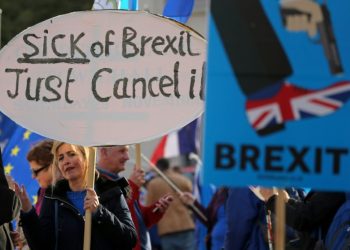 A Mental Health Foundation survey found that Brexit had made 43% of Britons feel powerless, 39% angry and 38% worried (AFP)