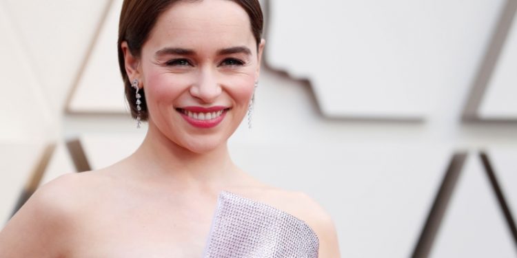 FILE PHOTO: 91st Academy Awards - Oscars Arrivals - Red Carpet - Hollywood, Los Angeles, California, U.S., February 24, 2019. British actress Emilia Clarke from "Game of Thrones" wears Balmain. REUTERS/Mario Anzuoni/File Photo