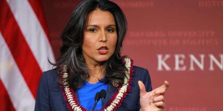 Gabbard cited her experience serving in Iraq as informing her approach to Syria. 9Image: Reuters)