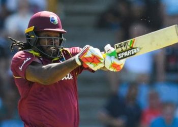 Gayle signed off on his ODI career in the region with a blistering 77 off just 27 balls.