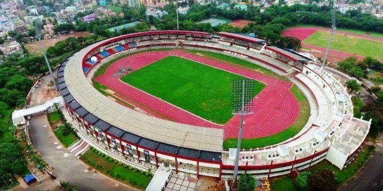 Kalinga Stadium in Bhubaneswar, Odisha. (PTI)